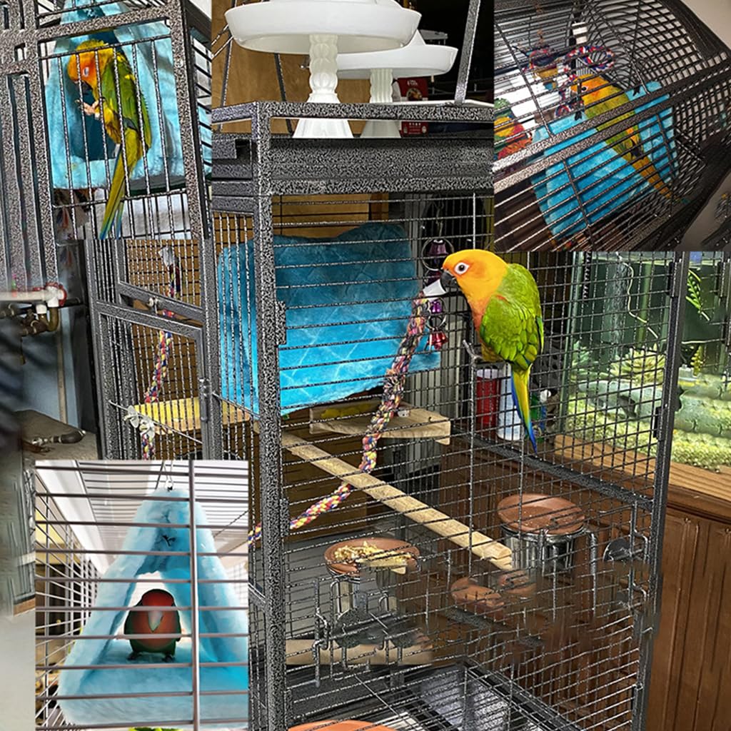 Qpets Winter Birds Nest, Bird Cage Big Size Plush Bird Beds Nests Shed Cage for Birds, Suspended Bed Hammock Hideaway Place Parrot Cage for Parakeet Cockatoo Lovebird (L24*W15*H18CM) Qpets Winter Birds Nest, Bird Cage Big Size Plush Bird Beds Nests Shed Cage for Birds, Suspended Bed Hammock Hideaway Place Parrot Cage for Parakeet Cockatoo Lovebird (L24*W15*H18CM)